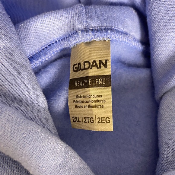 Iron Mountain Hoodie Michigan Girl Womens 2XL Blue Gildan Heavy Blend Sweatshirt - Picture 5 of 13